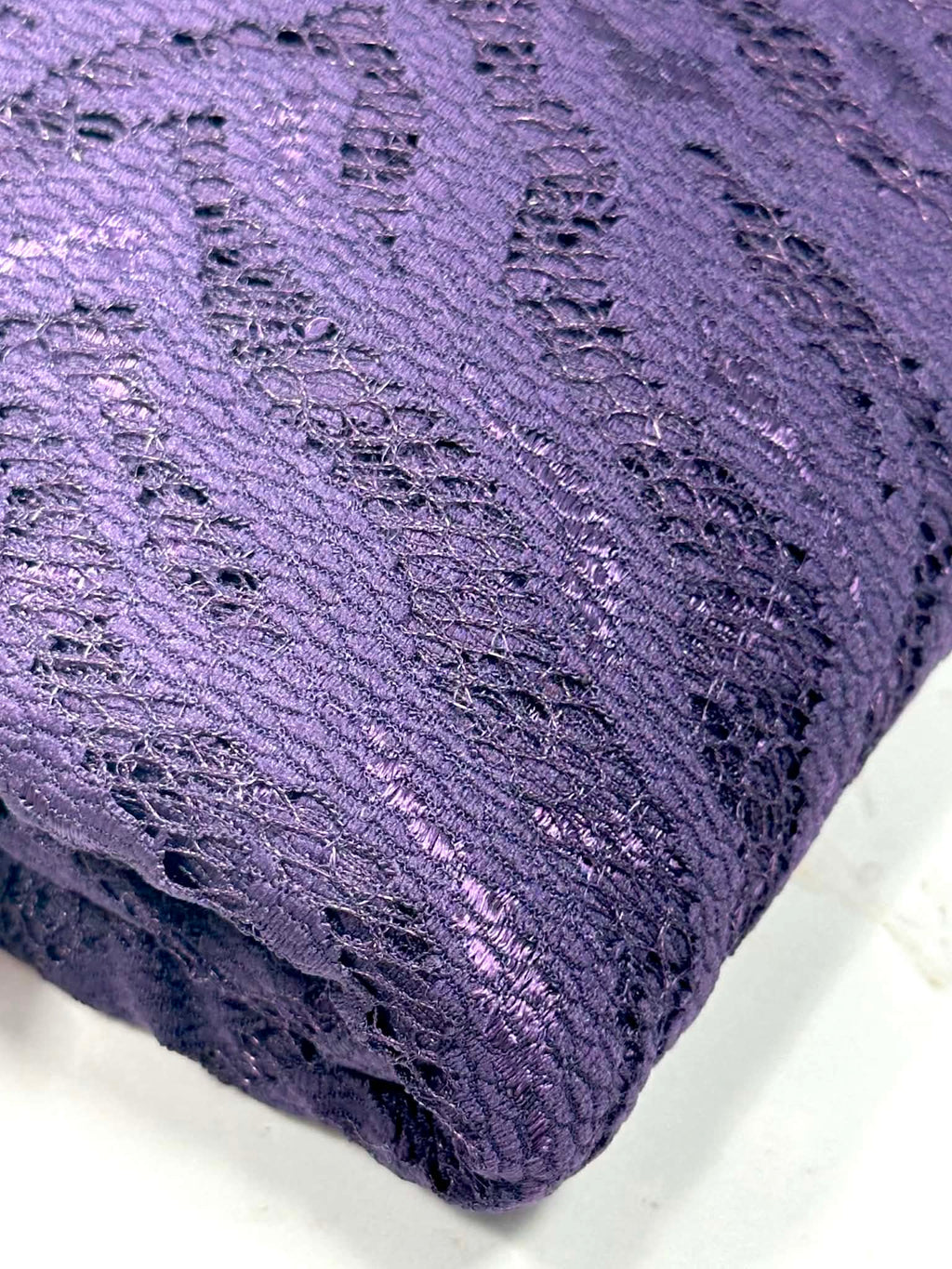 (LACE) DARK PURPLE ZEBRA