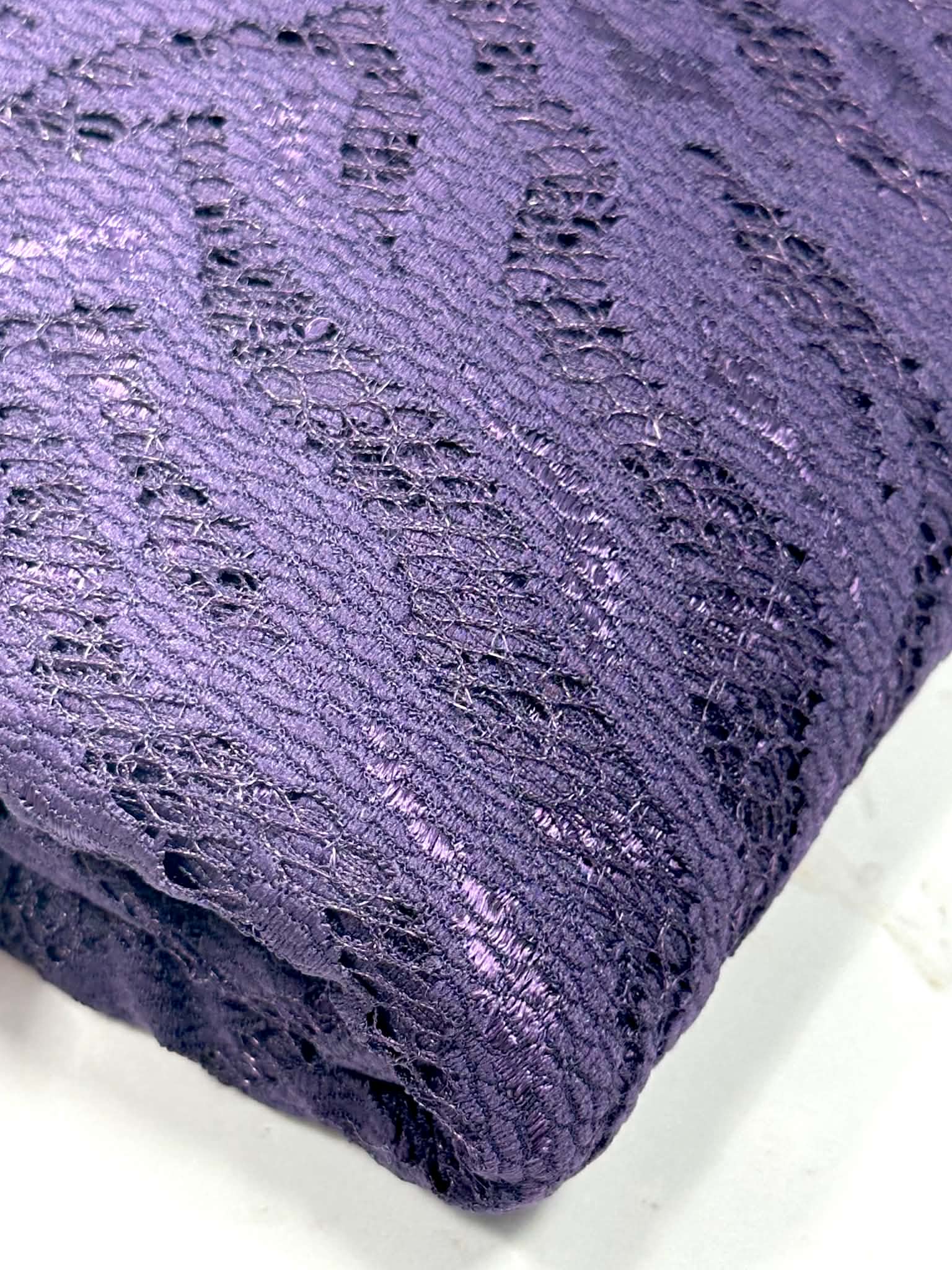 (LACE) DARK PURPLE ZEBRA