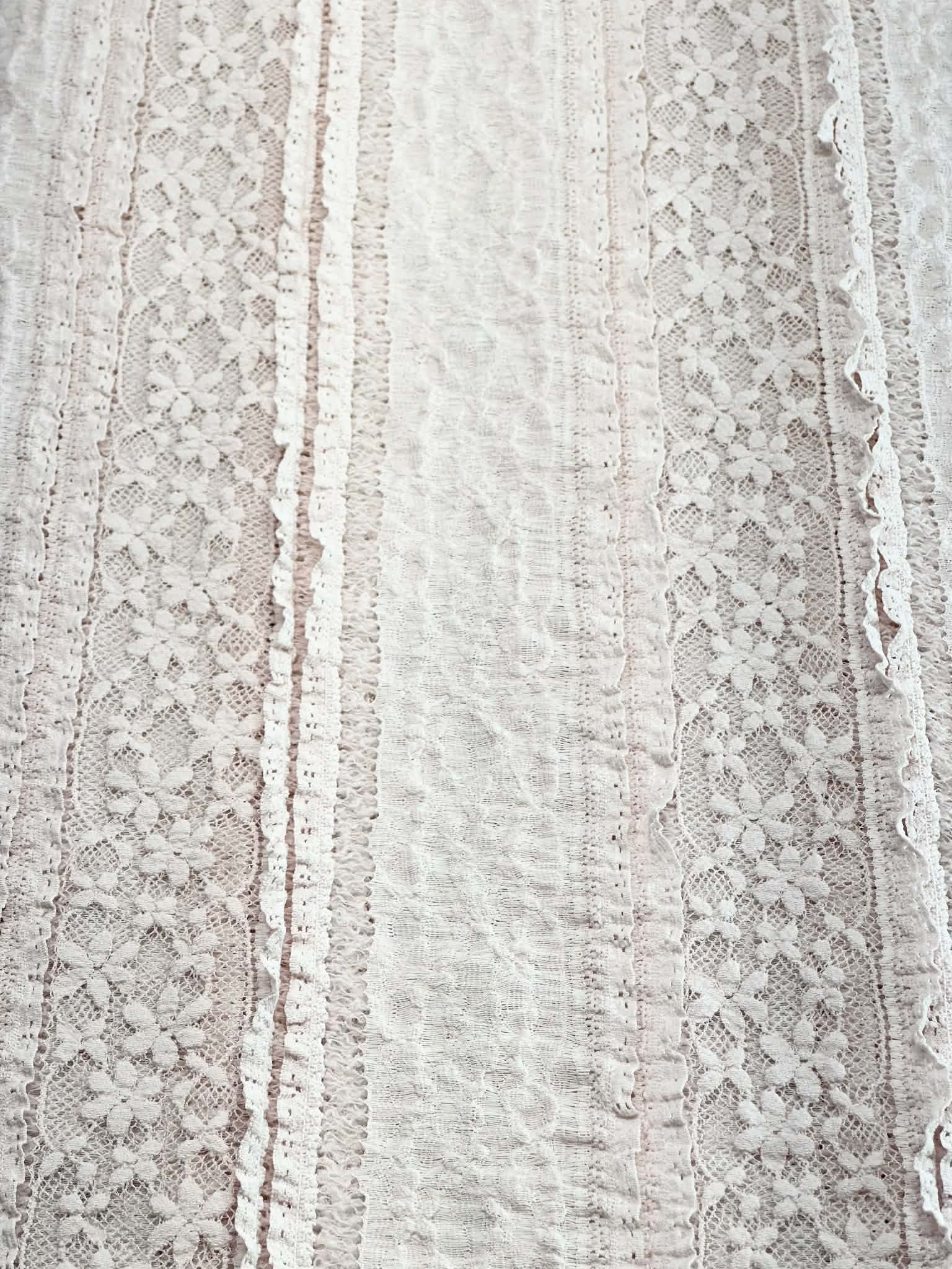 (RUFFLE LACE) FLORAL ON DUSTY PINK(1)