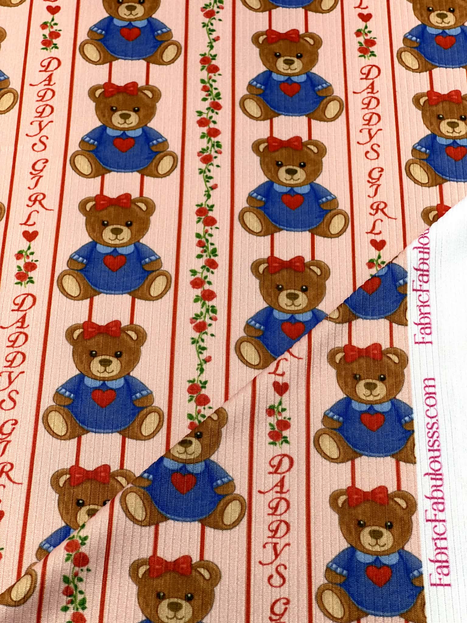 (4X2 YUMMY RIB) DADDYS GIRL TEDDY BEARS