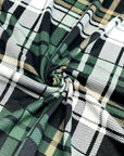 (DBP) EMERALD, BLACK, GOLD, AND OFF WHITE PLAID