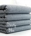 (CASHMERE SWEATER RIB) DUSTY BLUE