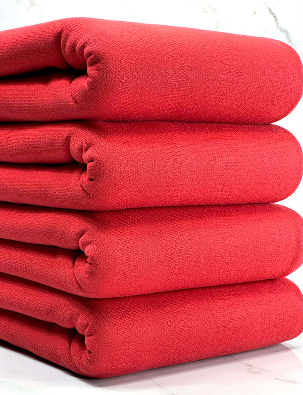(FRENCH TERRY BRUSHED) RED