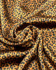 (SATIN) TINY BROWN CHEETAH ON CARAMEL