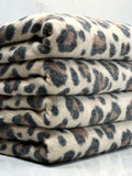 (BRUSHED SWEATER KNIT) BLACK AND BROWN CHEETAH ON CREAM