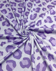 (4X2 YUMMY RIB) LAVENDER AND PURPLE CHEETAH ON LILAC