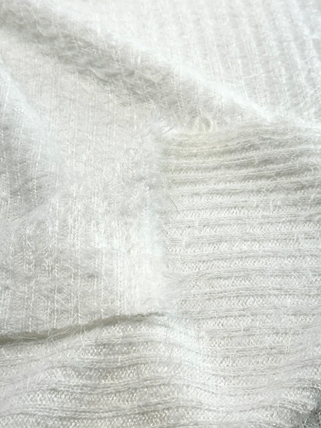 (MOHAIR RIB) IVORY