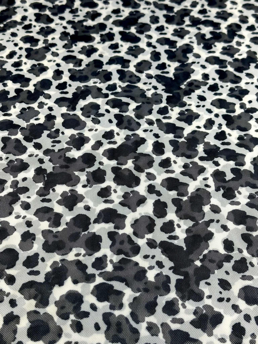 (MESH) COW PRINT ON OFF White