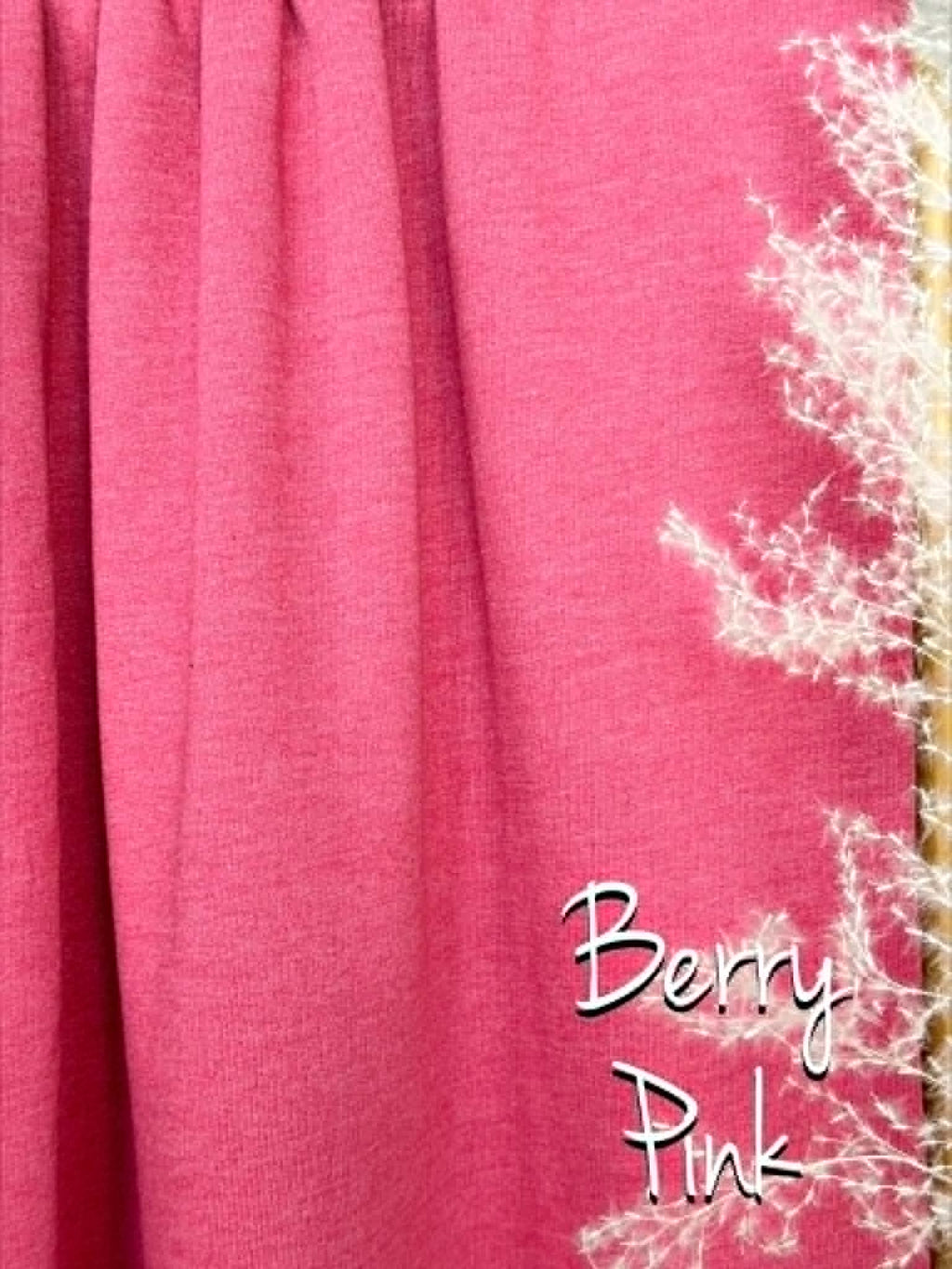 (FRENCH TERRY BRUSHED) BERRY PINK