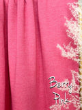 (FRENCH TERRY BRUSHED) BERRY PINK