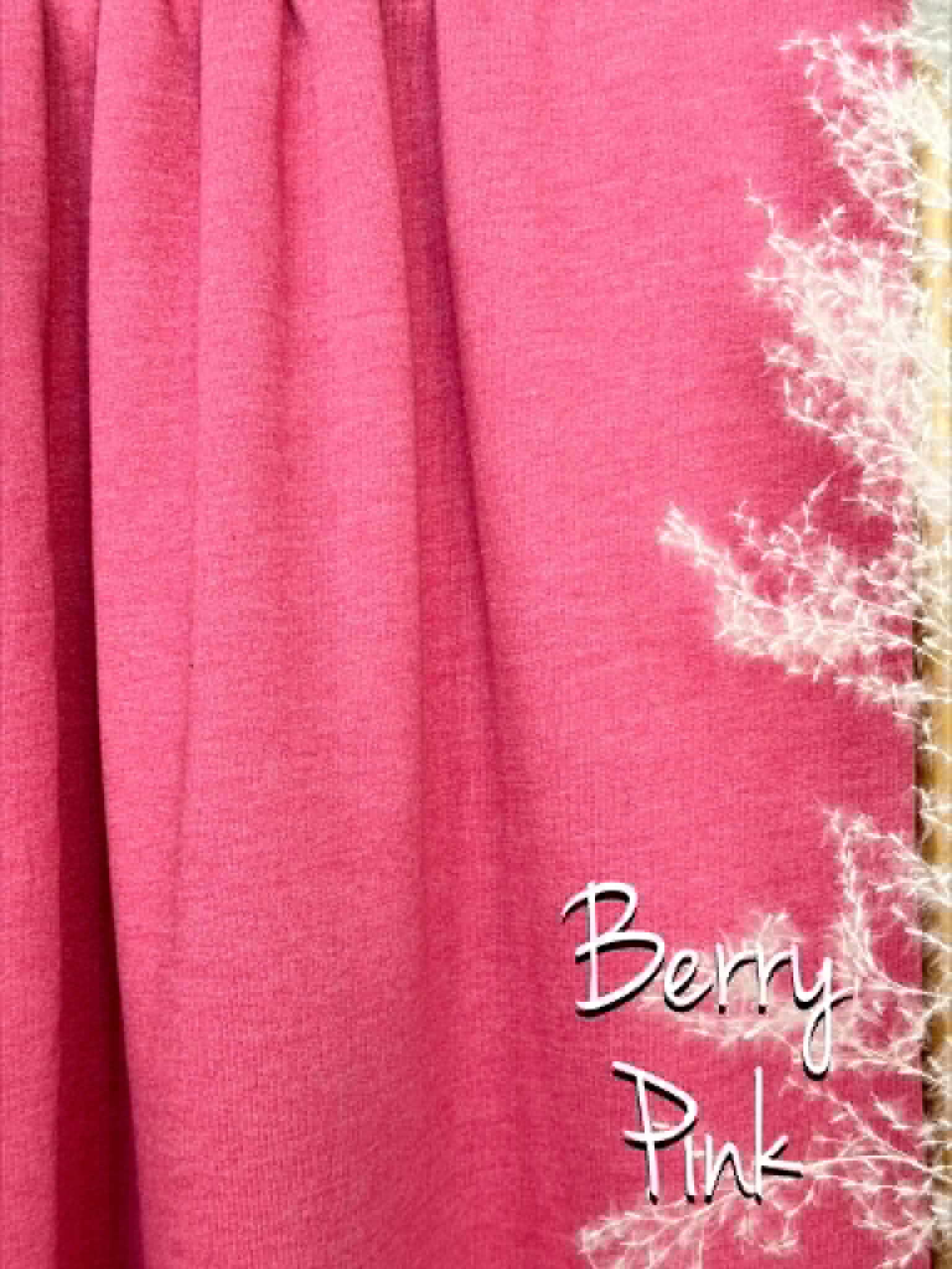 (FRENCH TERRY BRUSHED) BERRY PINK