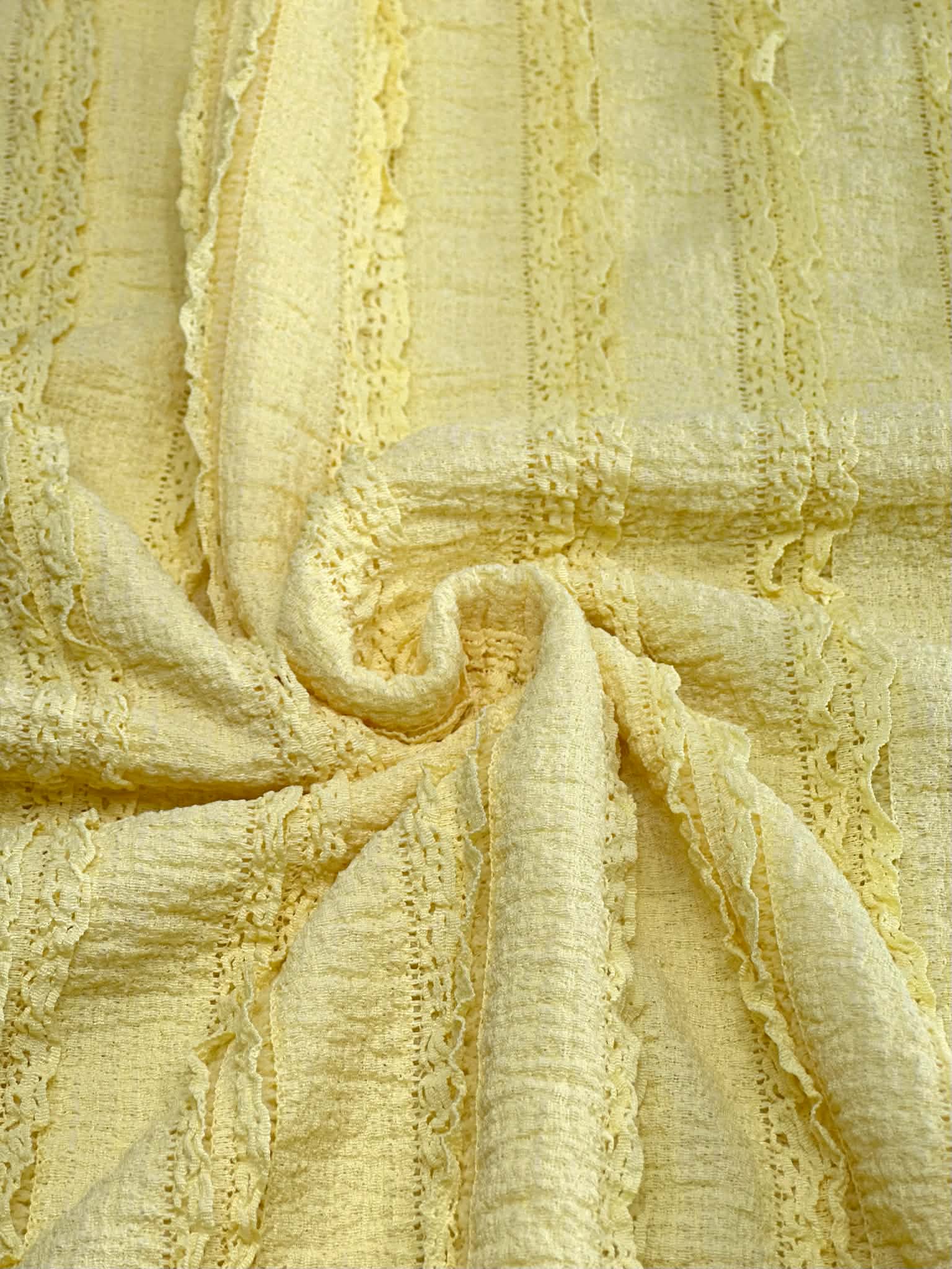 (RUFFLE LACE) LIGHT YELLOW