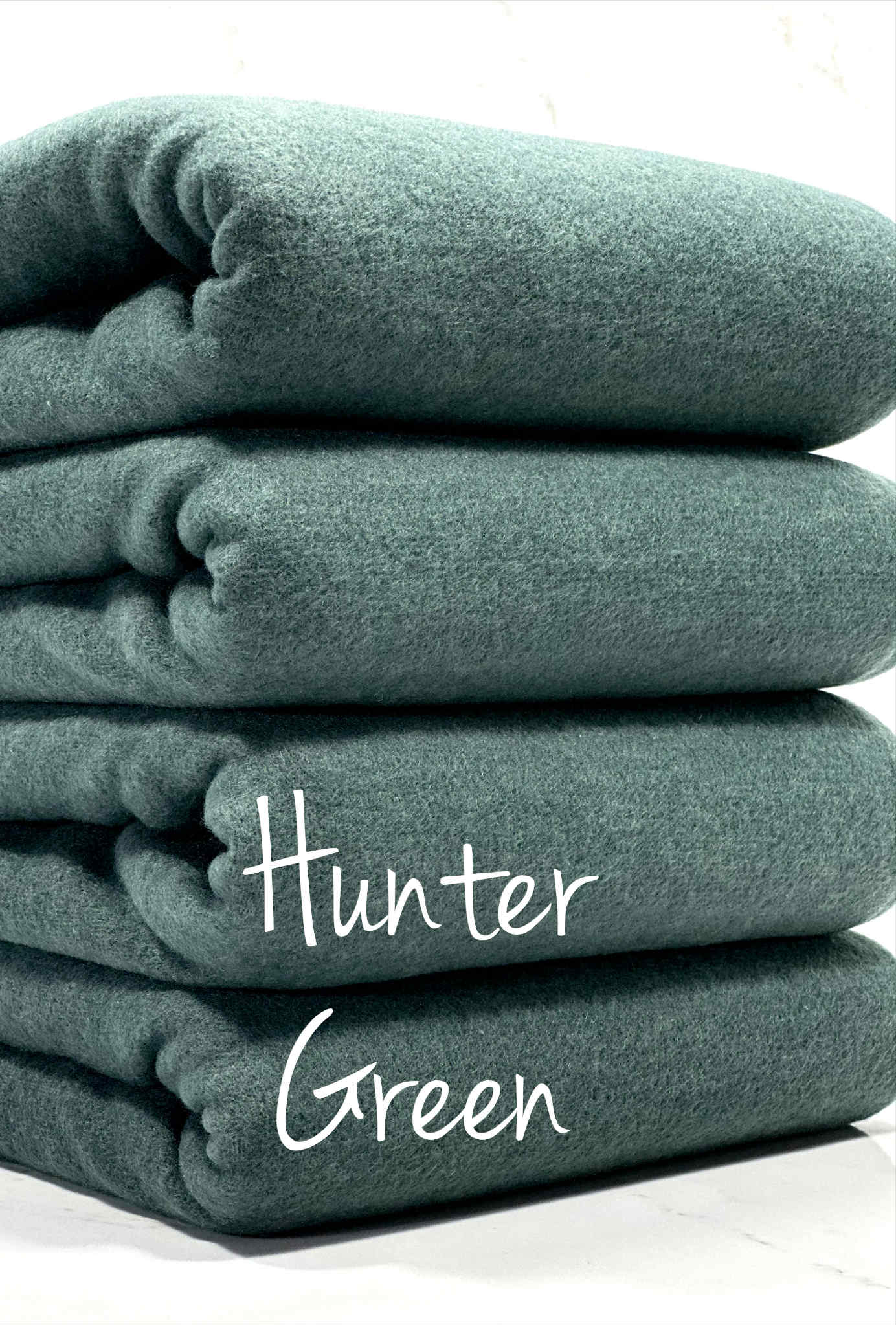 (BRUSHED SWEATER KNIT) HUNTER GREEN