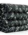 (4X2 RIB) SKELETONS ON BLACK
