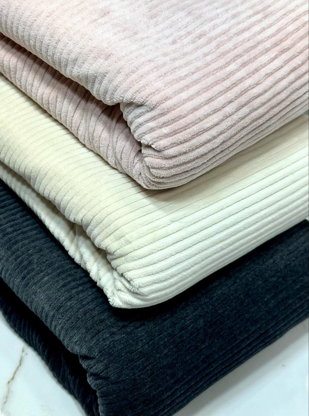 (VELVET RIB) DUSTY PINK