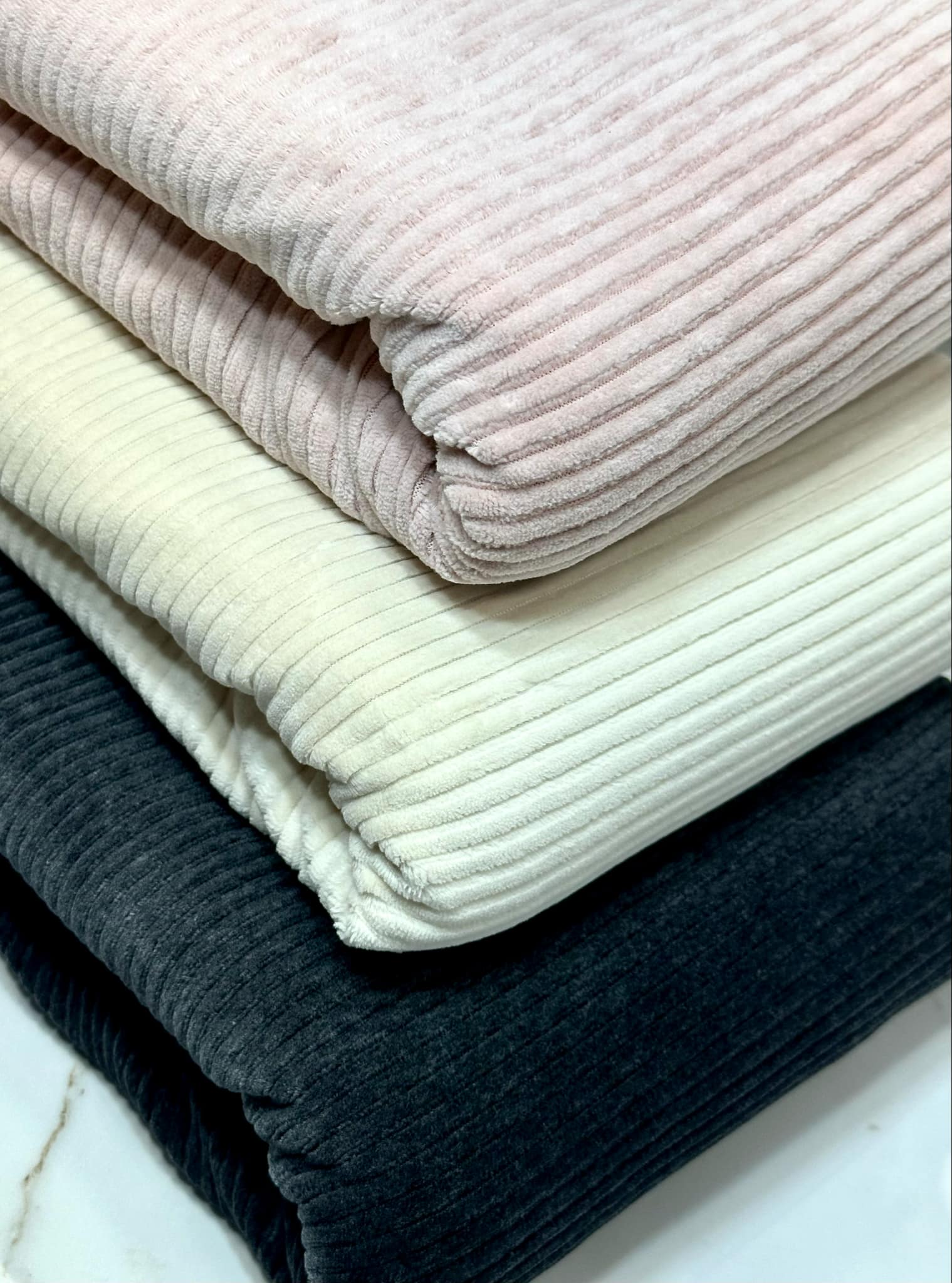 (VELVET RIB) DUSTY PINK