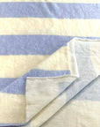 (BRUSHED SWEATER KNIT) LIGHT YELLOW AND BLUE MEDIUM STRIPES