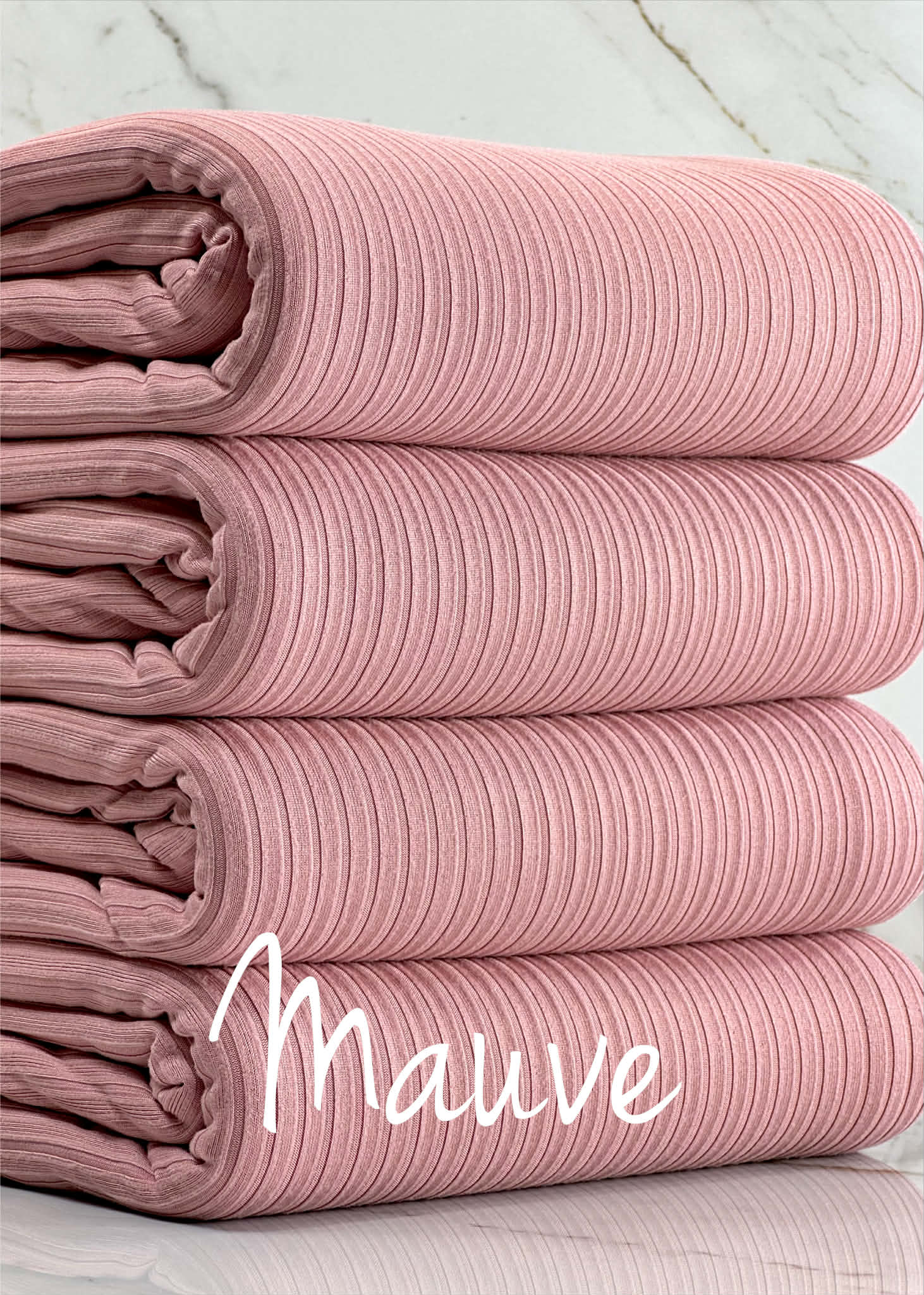 (6X2 YUMMY RIB) MAUVE
