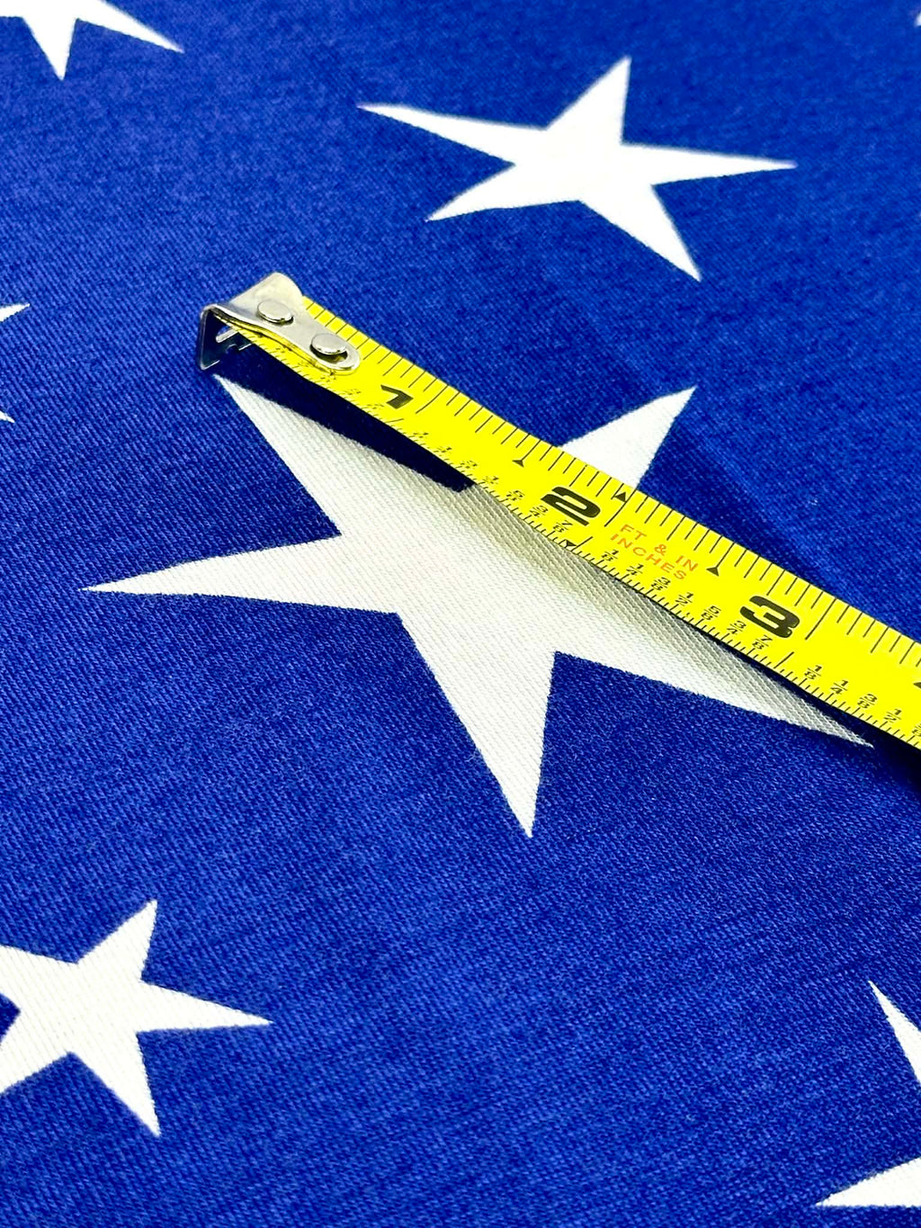 (RAYON MODAL) OFF WHITE STARS ON ROYAL