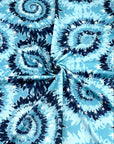 (DBP) DARK BLUE SWIRL WITH STARS ON BLUE