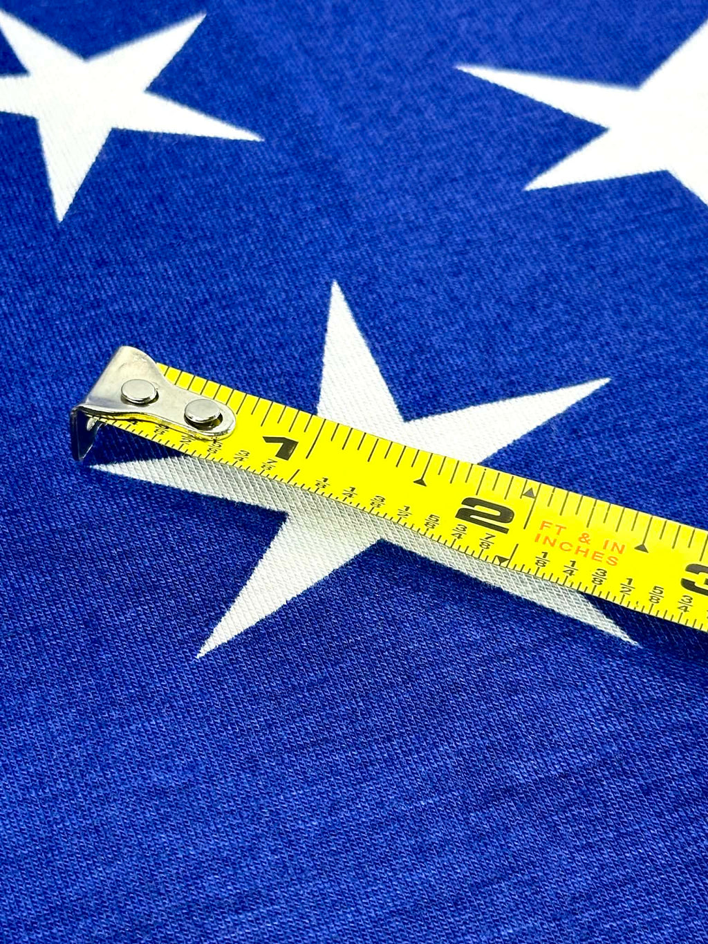 (RAYON MODAL) OFF WHITE STARS ON ROYAL