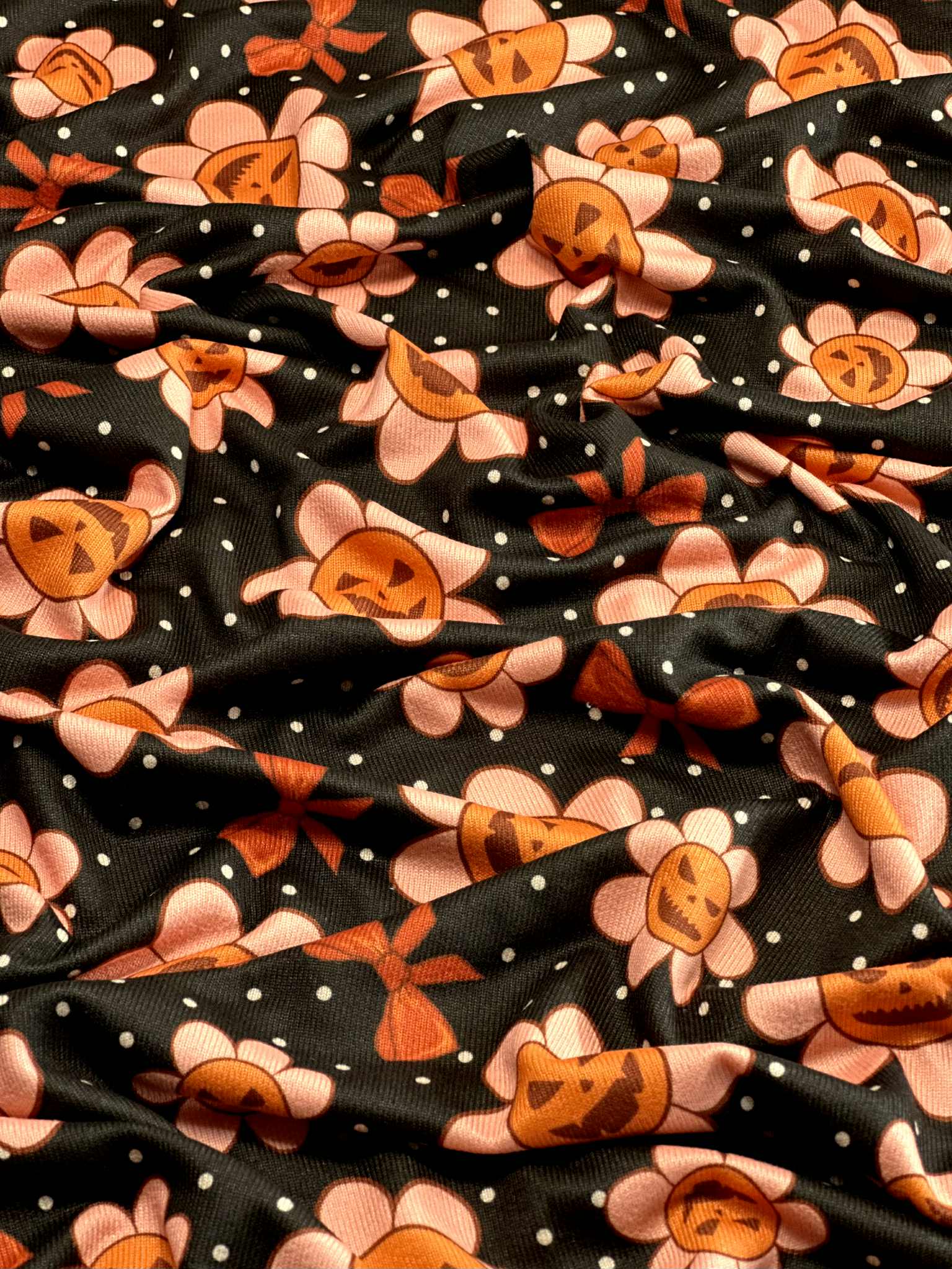 (OAKLEY) ORANGE PUMPKIN FLOWERS AND BOWS ON DARK BROWN(1)