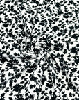 (4X2 RIB) BLACK FLOWERS ON OFF WHITE