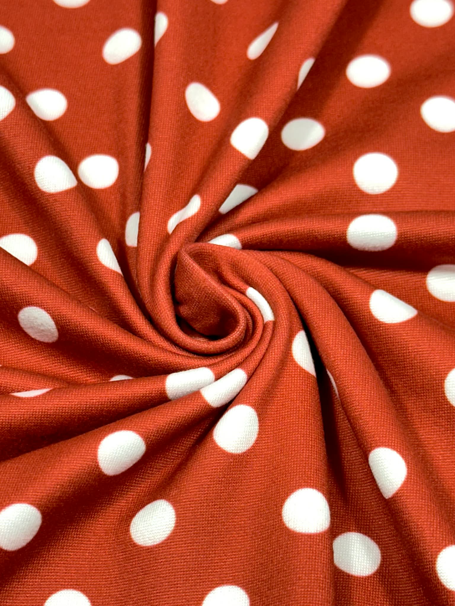 (DBP) OFF WHITE DOTS ON RED