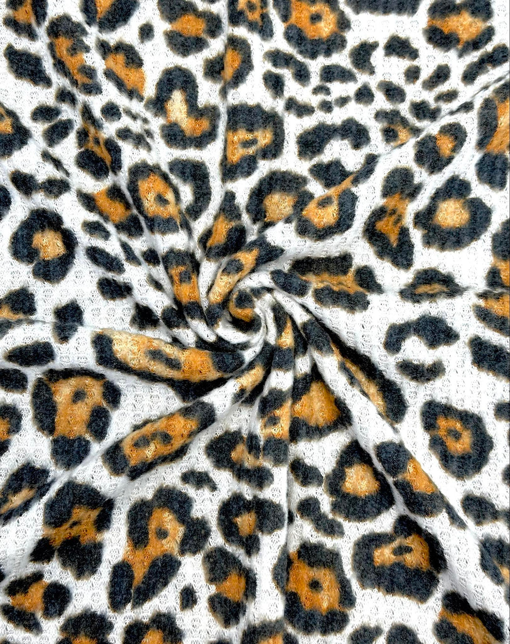 (WAFFLE BRUSHED) RUST CHEETAH ON OFF WHITE(5)