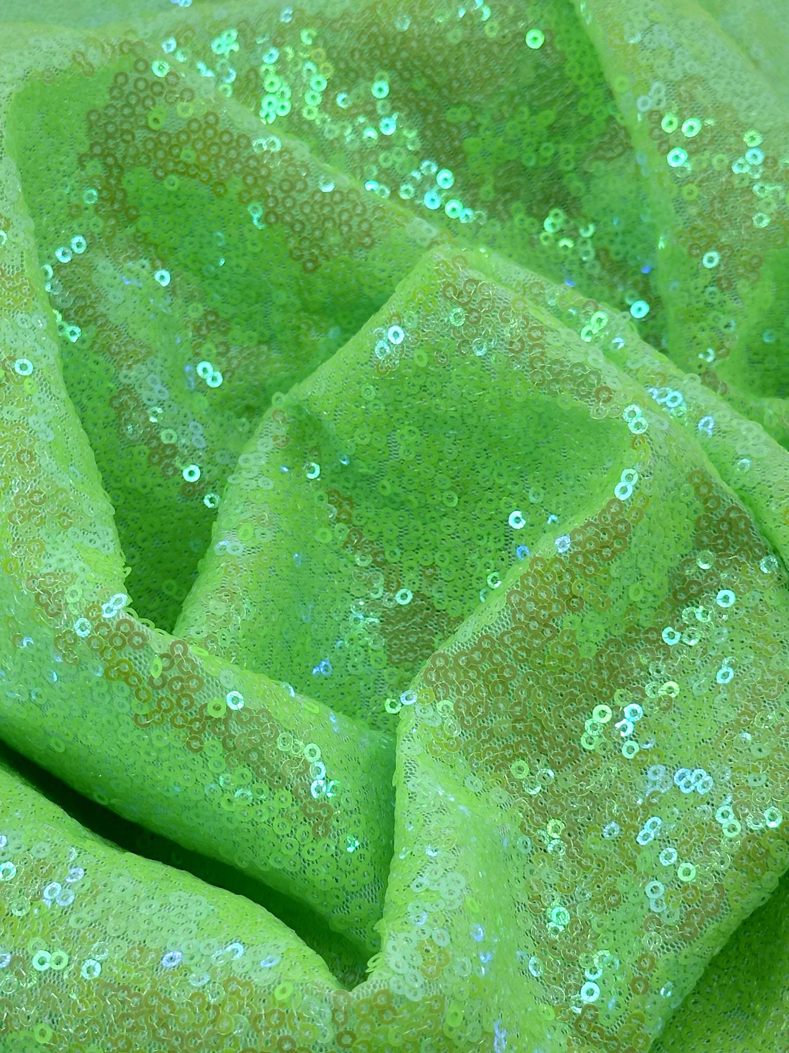 (SEQUIN) LIME GREEN