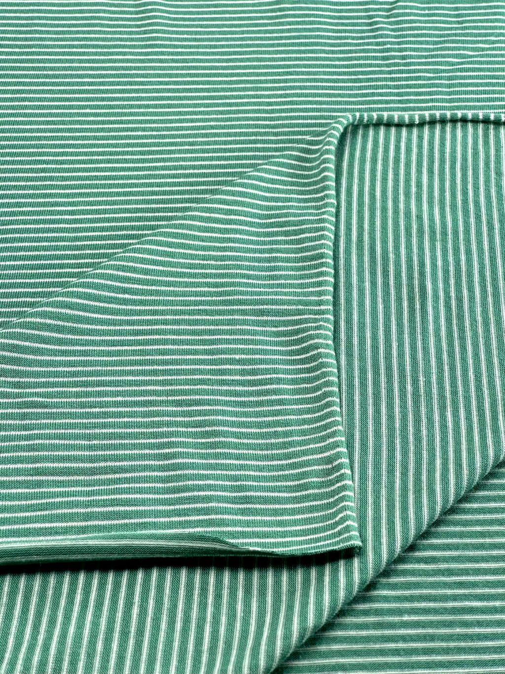 (RAYON MODAL) OFF WHITE STRIPES ON GREEN (3)