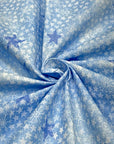 (WOVEN COTTON) BLUE AND WHITE FREEDOM STARS