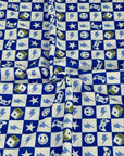 (YUMMY RIB) ROYAL BLUE GAMER CHECKERED PRINT