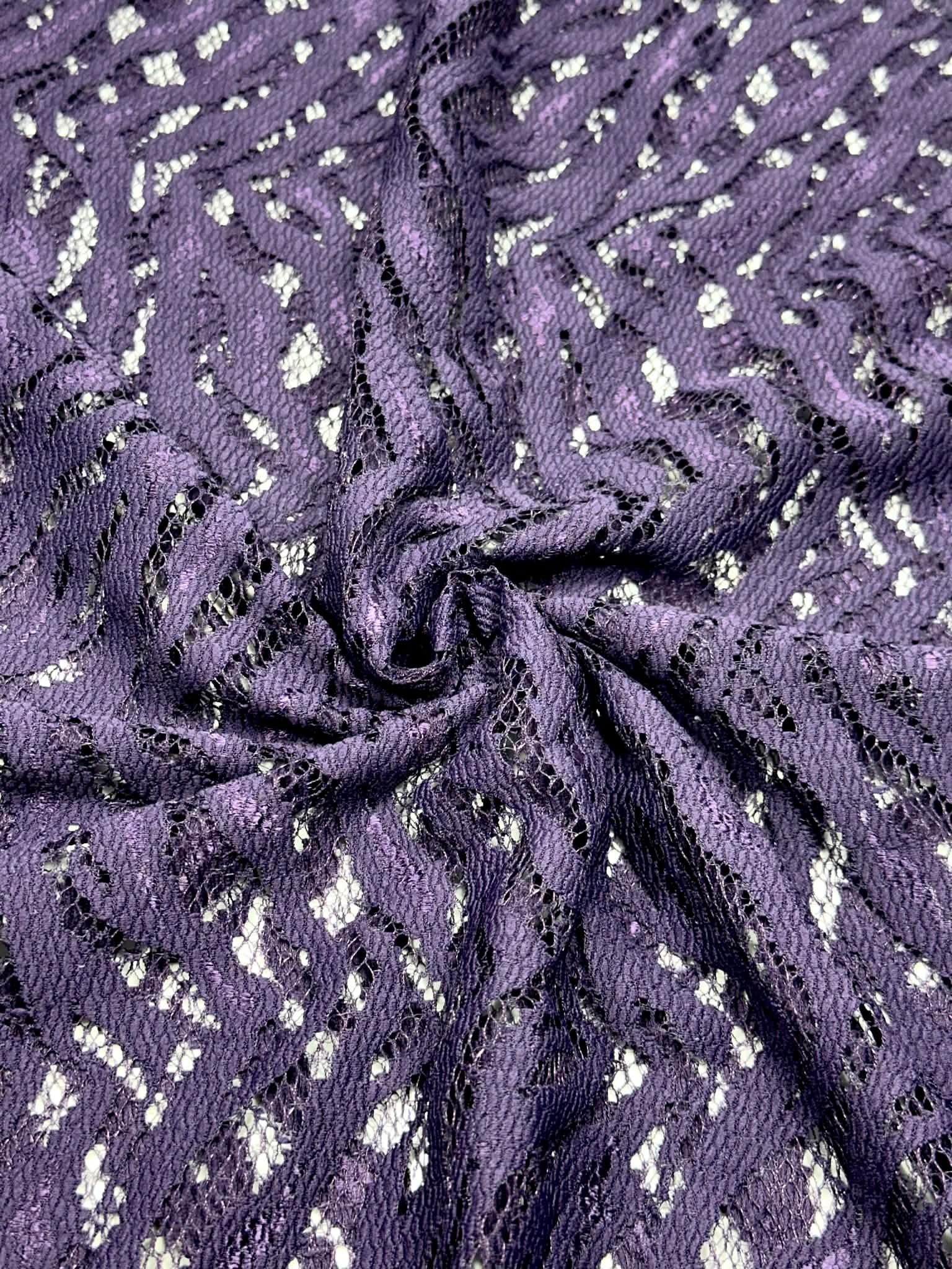 (LACE) DARK PURPLE ZEBRA