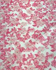 (DBP) PRETTY PINK FLORAL ON OFF WHITE
