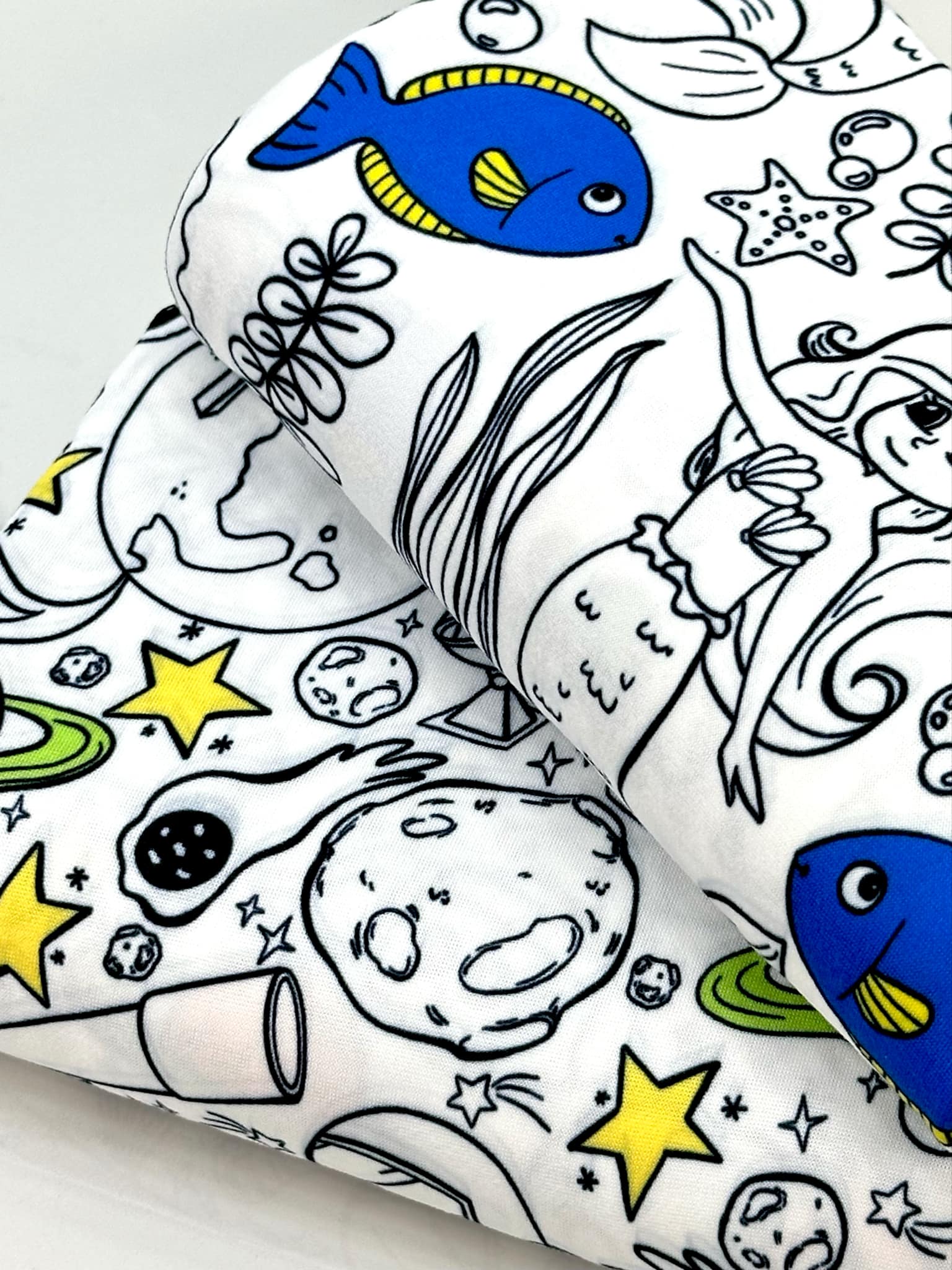 (DBP) MERMAID COLORING FABRIC