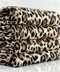 (4x2 YUMMY RIB) BROWN CHEETAH ON IVORY