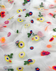 (MESH) COLORFUL EMBROIDERED FLOWERS