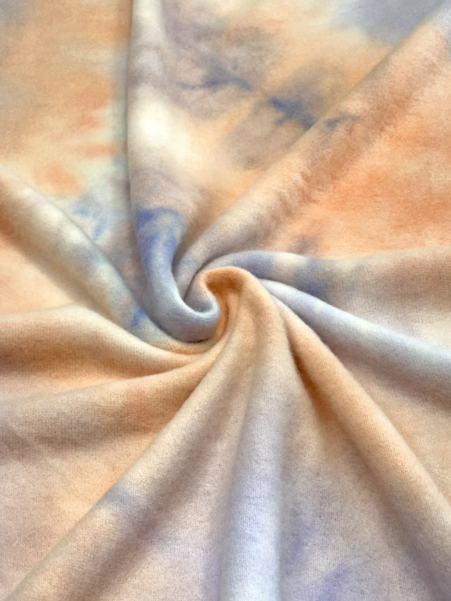 (BRUSHED SWEATER KNIT) PASTEL TIE DYE