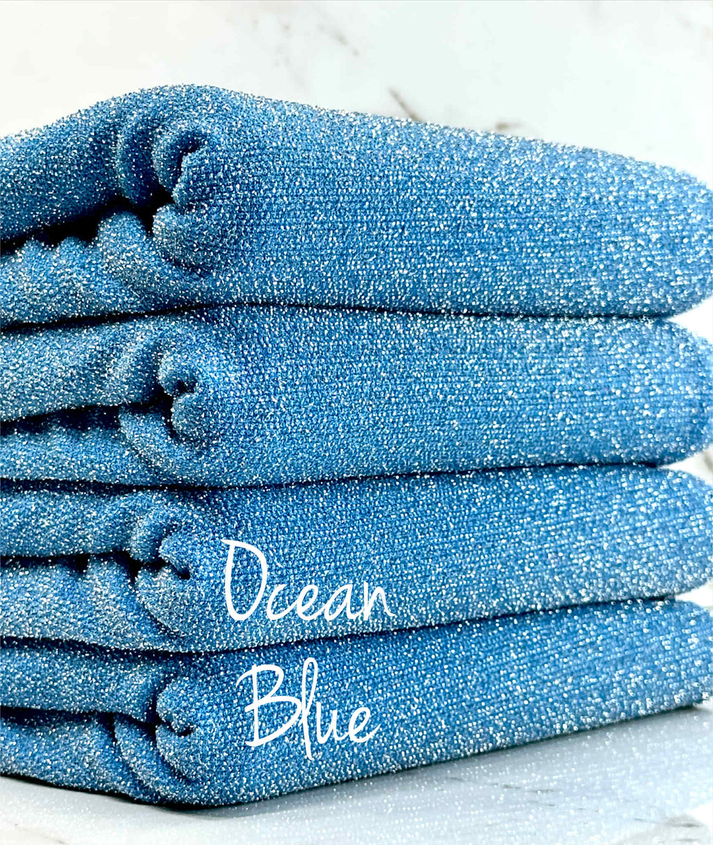 (METALLIC LUREX SPANDEX) OCEAN BLUE (2)