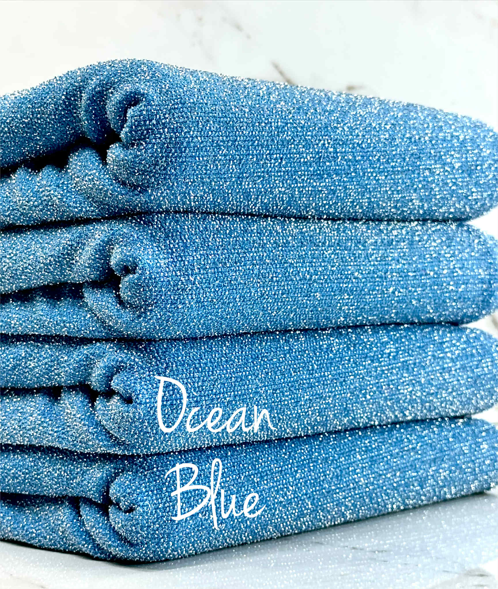 (METALLIC LUREX SPANDEX) OCEAN BLUE (2)