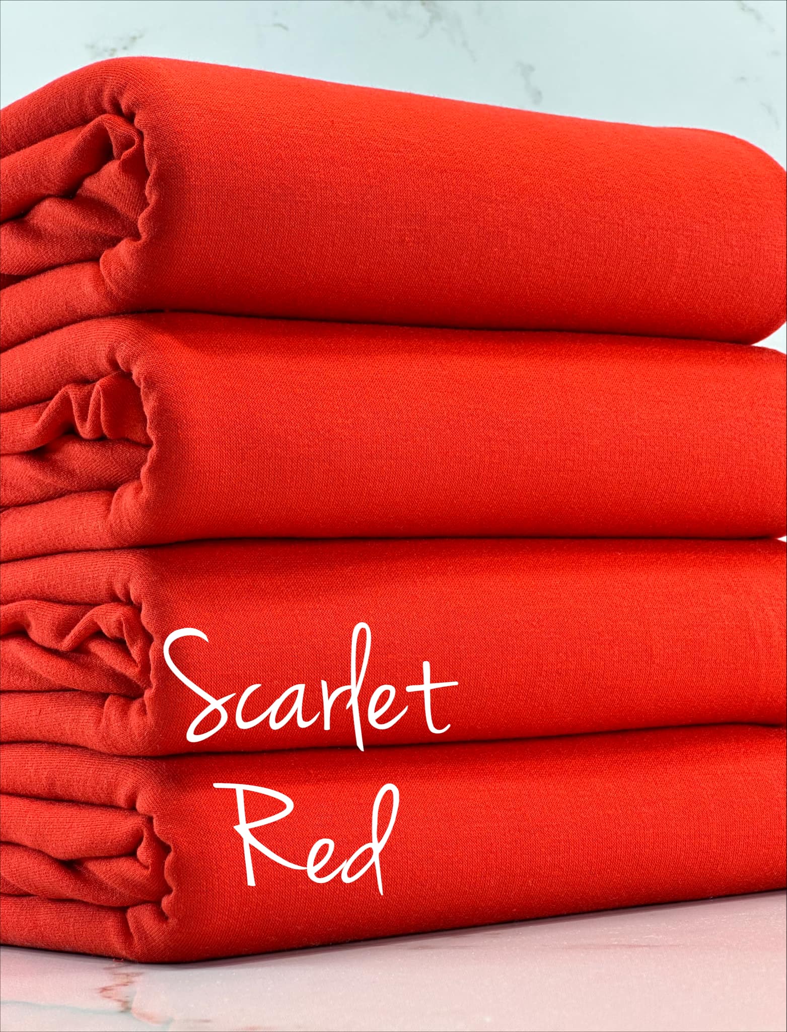 (FRENCH TERRY) SCARLET RED