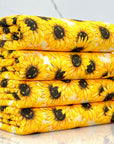 (YUMMY RIB) SUNFLOWERS ON TAUPE