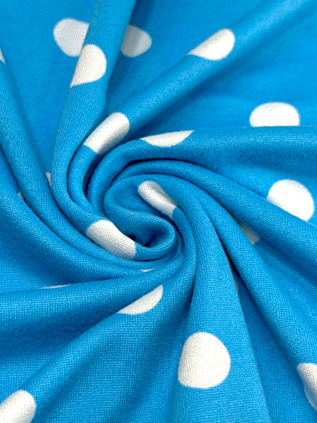 (DBP) OFF WHITE POLKA DOTS ON BLUE