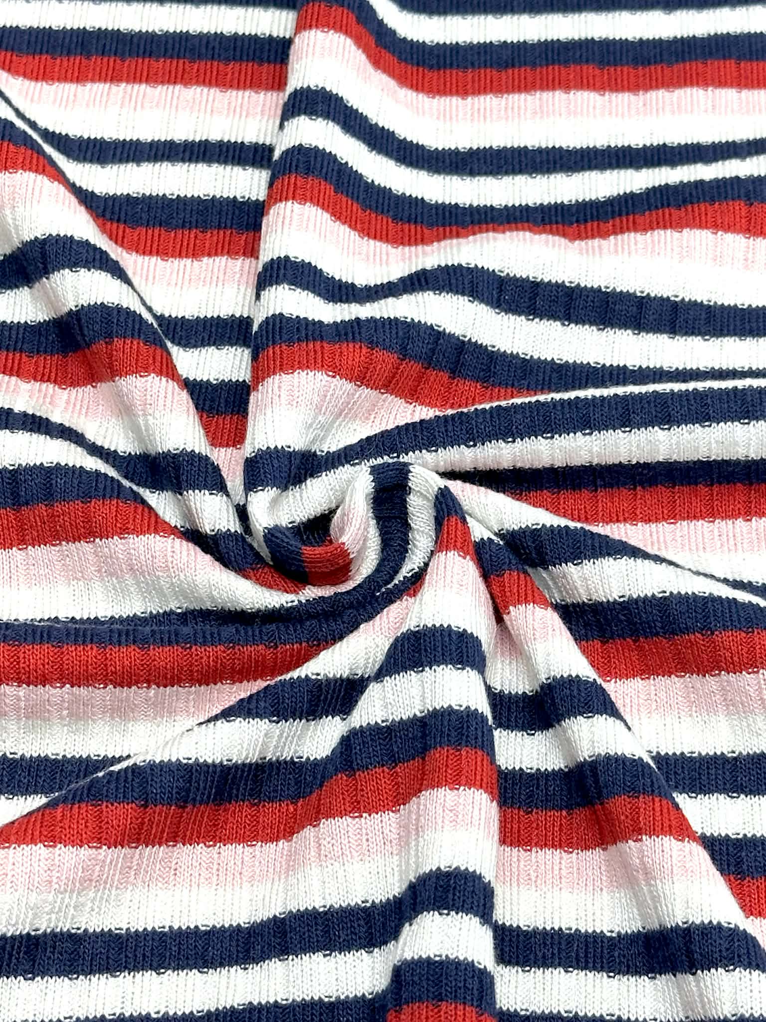 (SWEATER RIB) NAVY, RED, PINK, AND OFF WHITE STRIPES (2)