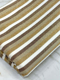 (ITY) GOLD, BROWN, AND OFF WHITE SHIMMER STRIPES