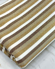 (ITY) GOLD, BROWN, AND OFF WHITE SHIMMER STRIPES