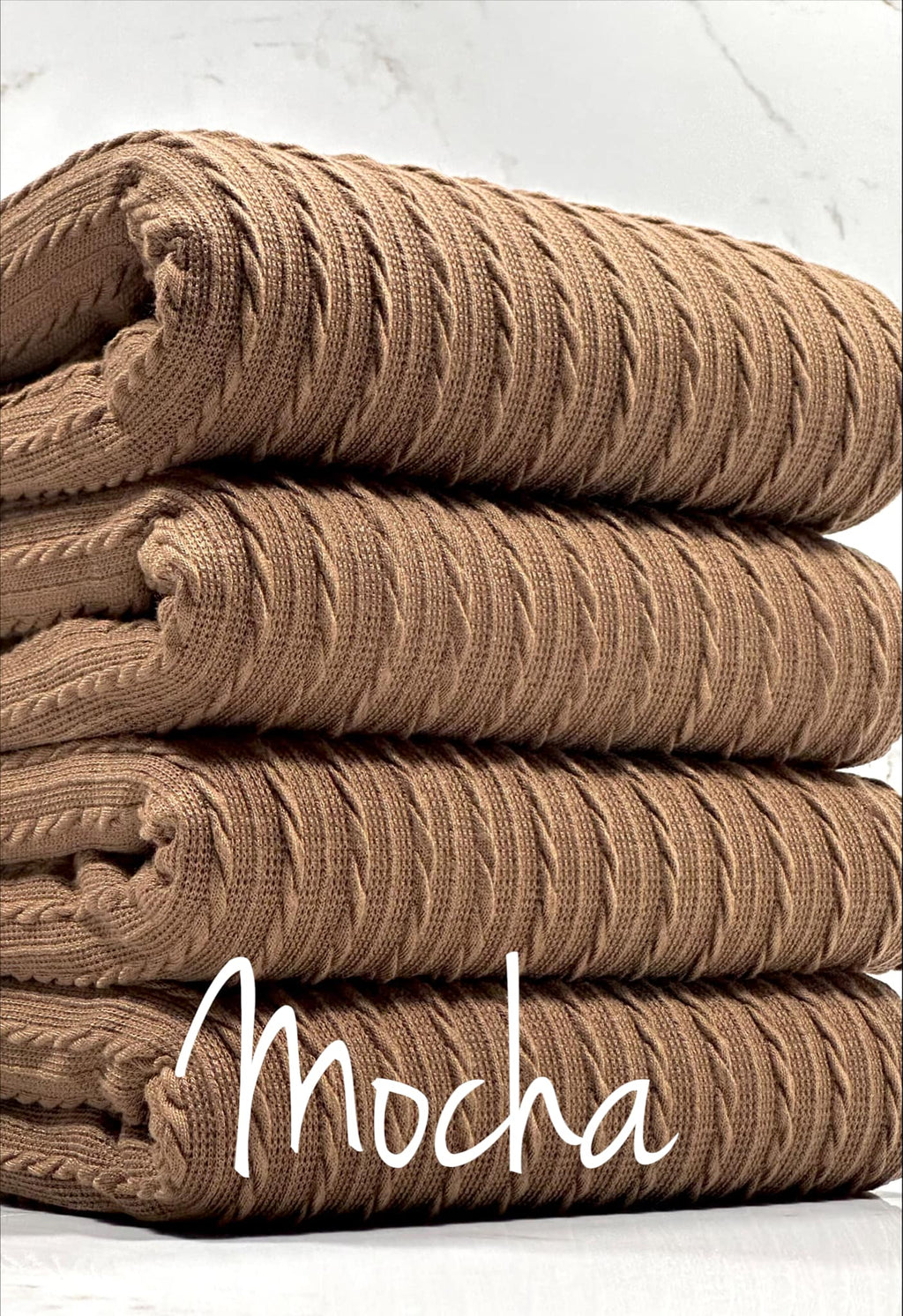 (CABLE KNIT) MOCHA