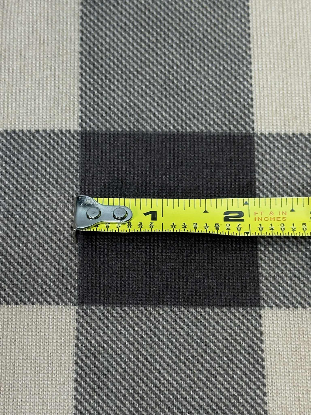 (SWEATER KNIT/ OAKLEY) BROWN AND TAUPE GINGHAM PLAID (1)