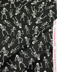 (4X2 RIB) SKELETONS ON BLACK